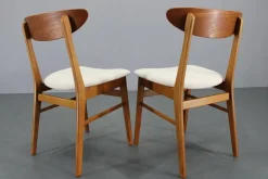 Pamono Teak Dining Chairs from Fastrup, Denmark, 1960s, Set of 5><noscript><img width=