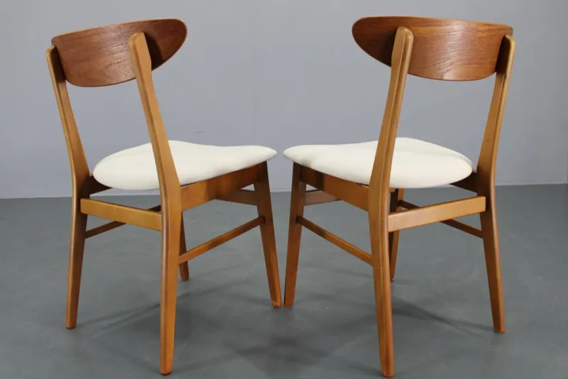 Pamono Teak Dining Chairs from Fastrup, Denmark, 1960s, Set of 5> Side Chairs & Dining Chairs