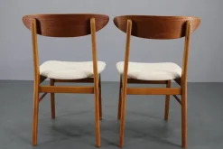 Pamono Teak Dining Chairs from Fastrup, Denmark, 1960s, Set of 5><noscript><img width=