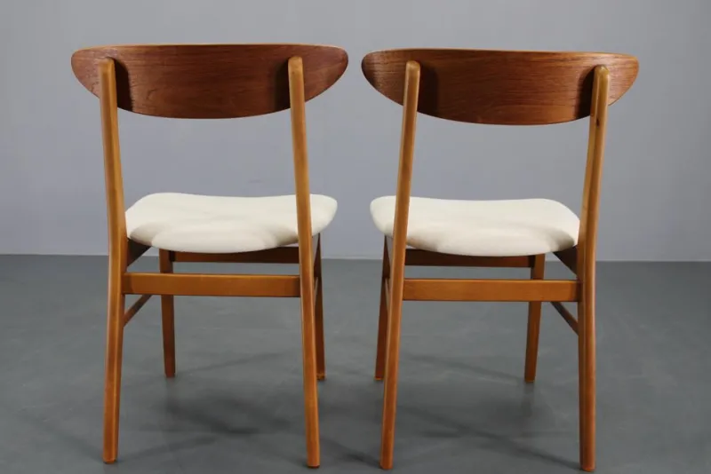 Pamono Teak Dining Chairs from Fastrup, Denmark, 1960s, Set of 5> Side Chairs & Dining Chairs