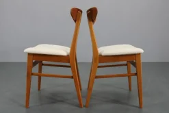 Pamono Teak Dining Chairs from Fastrup, Denmark, 1960s, Set of 5><noscript><img width=