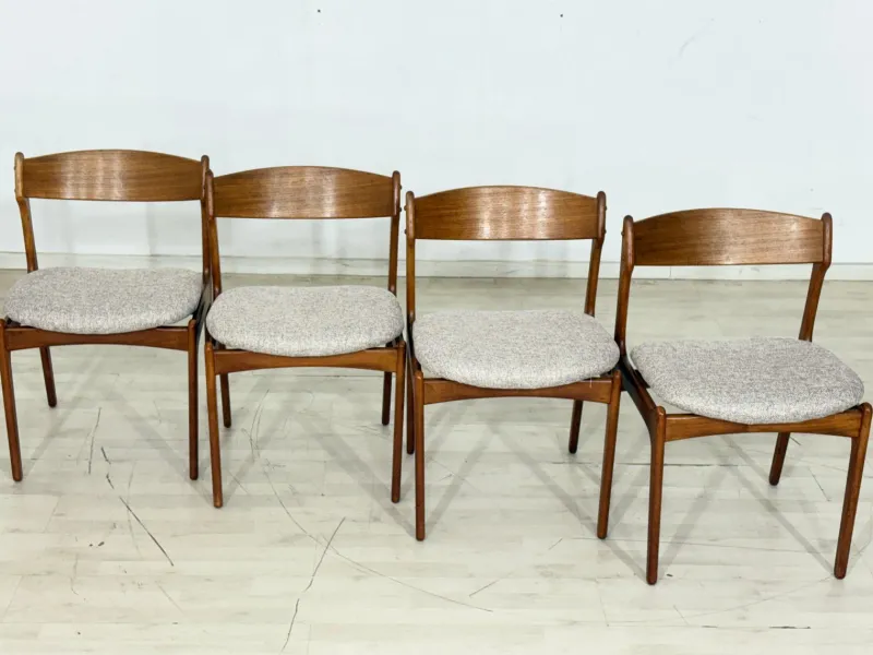 Sale Pamono Teak Dining Chairs, Set of 4