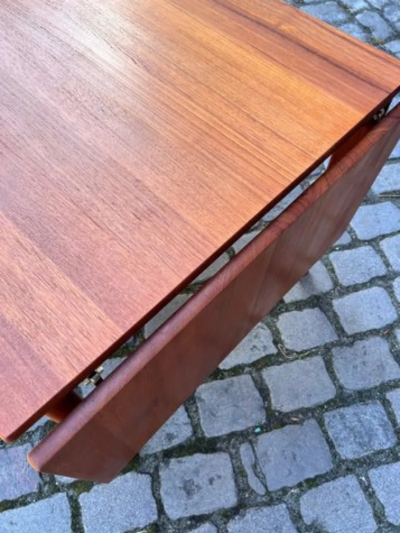 Best Pamono Teak Dining Table with Suspended Top