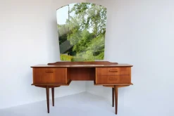 Hot Pamono Teak Dressing Table with Mirror, 1960s