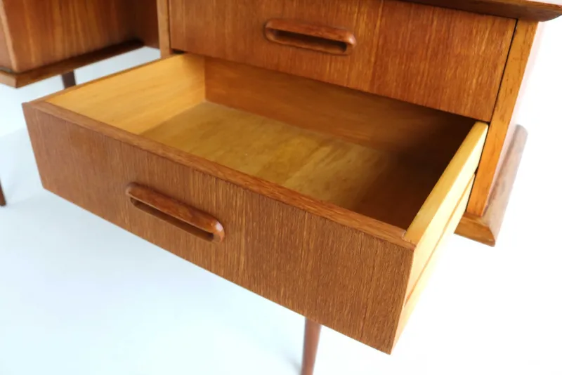 Hot Pamono Teak Dressing Table with Mirror, 1960s
