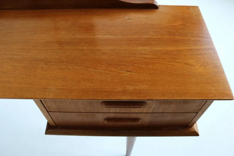Hot Pamono Teak Dressing Table with Mirror, 1960s