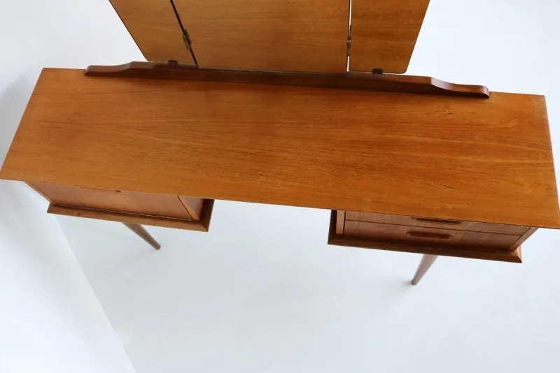 Hot Pamono Teak Dressing Table with Mirror, 1960s