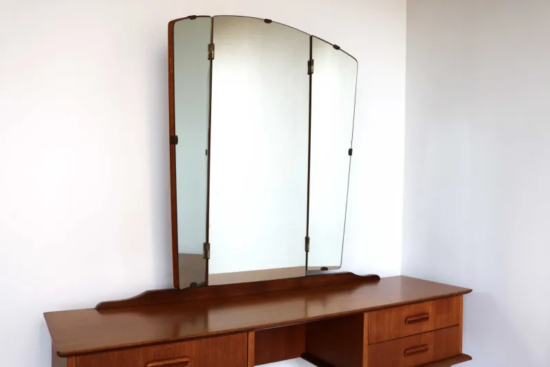 Hot Pamono Teak Dressing Table with Mirror, 1960s