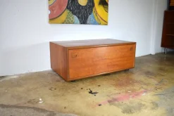 Pamono Teak Hifi Lowboard, Denmark, 1960s