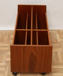 Pamono Teak Magazine Rack by Rolf Hesland for Bruksbo, 1960s><noscript><img width=