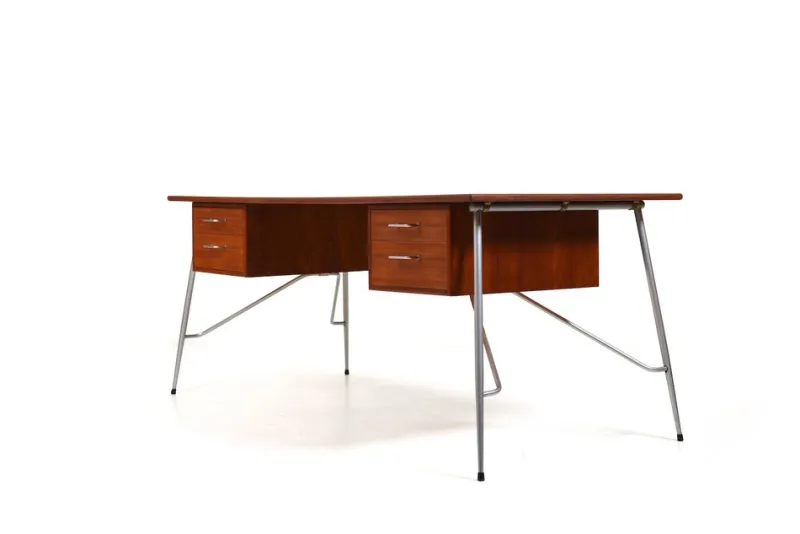 Sale Pamono Teak Model 202 Desk by Børge Mogensen, 1950s