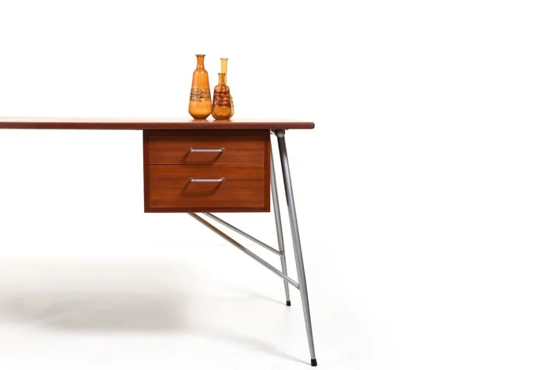 Sale Pamono Teak Model 202 Desk by Børge Mogensen, 1950s