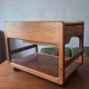 Pamono Teak Multifunction Serving Bar Cart, Denmark 1960s> Serving Bar Carts & Trolleys