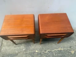 Sale Pamono Teak Nightstands with Oak Legs attributed to Johannes Andersen, 1964, Set of 2