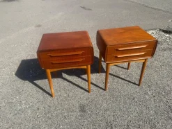 Sale Pamono Teak Nightstands with Oak Legs attributed to Johannes Andersen, 1964, Set of 2