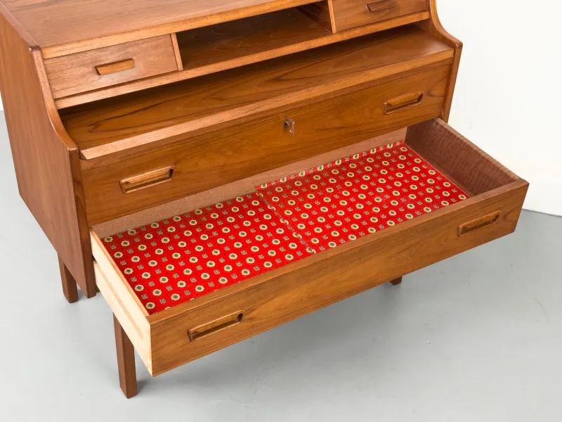 Discount Pamono Teak Secretary Desk by Arne Wahl Iversen for Vinde Møbelfabrik, 1960s