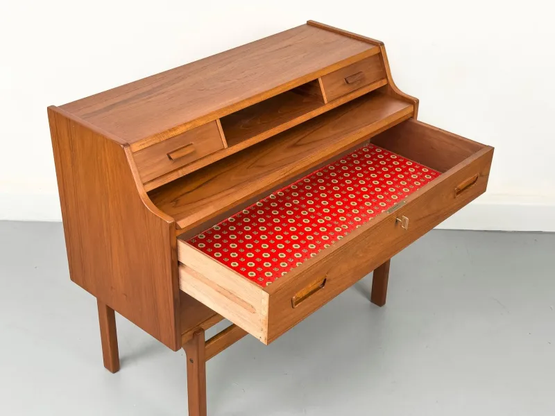 Discount Pamono Teak Secretary Desk by Arne Wahl Iversen for Vinde Møbelfabrik, 1960s