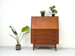 Pamono Teak Secretary Desk from Bernhard Pedersen & Søn, 1960s> Secretaires