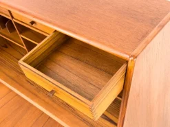 Pamono Teak Secretary Desk from Bernhard Pedersen & Søn, 1960s><noscript><img width=