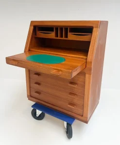 Pamono Teak Secretary from Dyrlund, 1960s><noscript><img width=