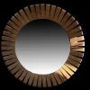 Hot Pamono Teak Segmented Circular Mirror