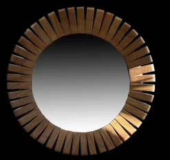 Hot Pamono Teak Segmented Circular Mirror