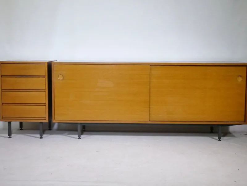 Pamono Teak Sideboard by Ernst Martin Dettinger for Bormann, 1960s> Dressers, Commodes & Chests
