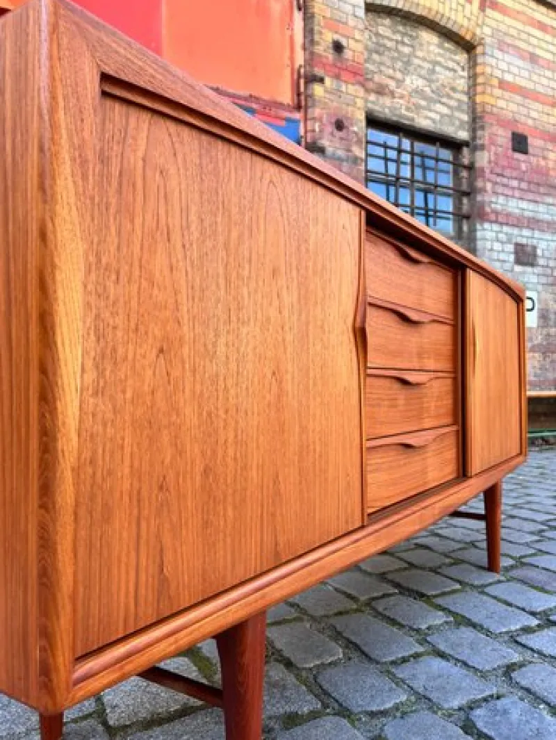 Pamono Teak Sideboard by Heinrich Riestenpatt for RT Möbel> Sideboards & Buffets
