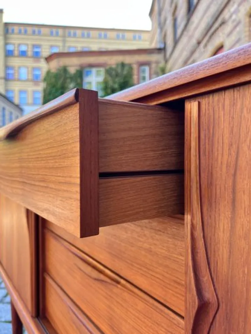 Pamono Teak Sideboard by Heinrich Riestenpatt for RT Möbel> Sideboards & Buffets