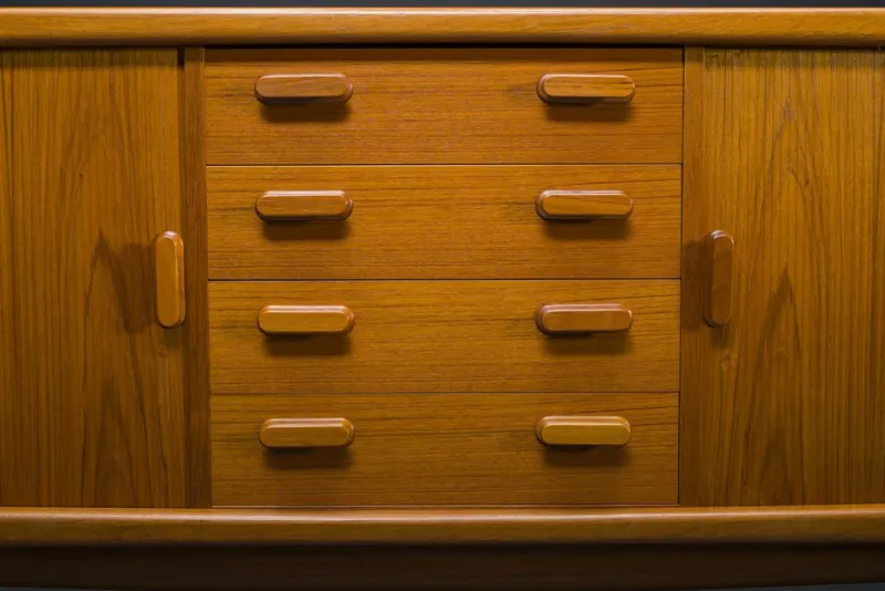 Pamono Teak Sideboard by Johannes Andersen for CFC Silkeborg, 1960s> Sideboards & Buffets