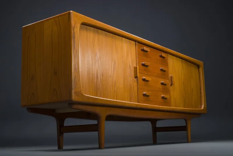 Pamono Teak Sideboard by Johannes Andersen for CFC Silkeborg, 1960s> Sideboards & Buffets