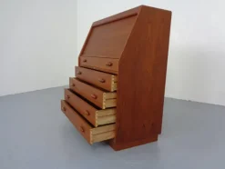 Pamono Teak Tambour Secretary from Dyrlund, 1960s><noscript><img width=