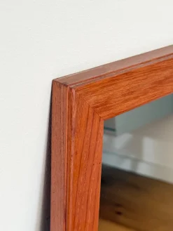 Pamono Teak Wall Mirror by Kai Kristiansen for Aksel Kjersgaard, 1950s><noscript><img width=