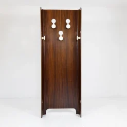 Pamono Teak Wood Floor Coat Rack by Carlo De Carli for Fiam, 1960s> Racks, Hooks & Valets