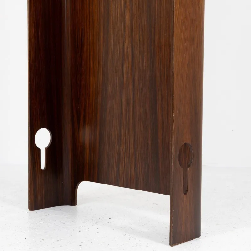 Pamono Teak Wood Floor Coat Rack by Carlo De Carli for Fiam, 1960s> Racks, Hooks & Valets