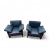 Outlet Pamono Team Lounge Chairs in Leather from Wellis, 1980s, Set of 2