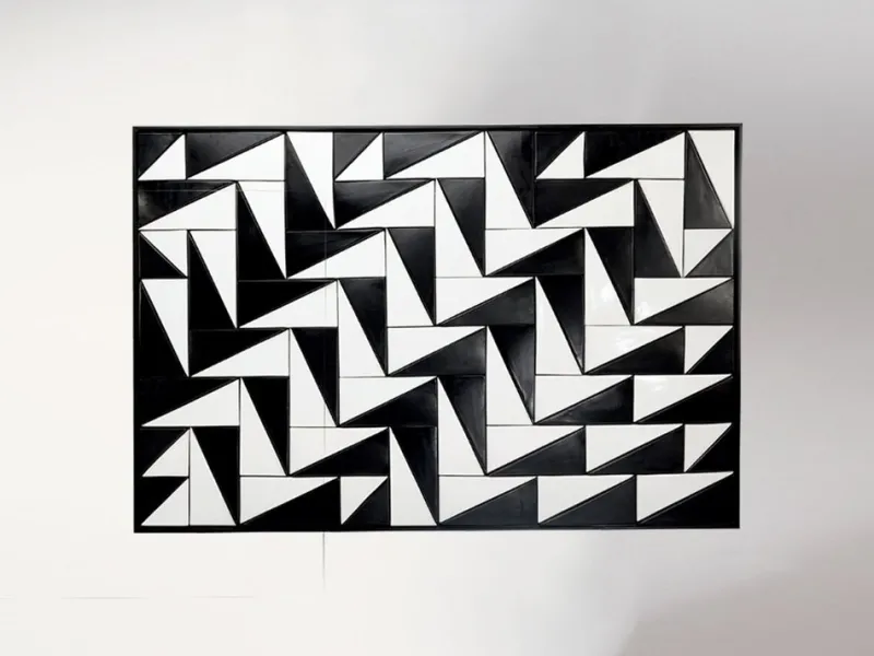 Pamono Tejo Black & White Tiles Panel by Mambo Unlimited Ideas> Decorative Objects