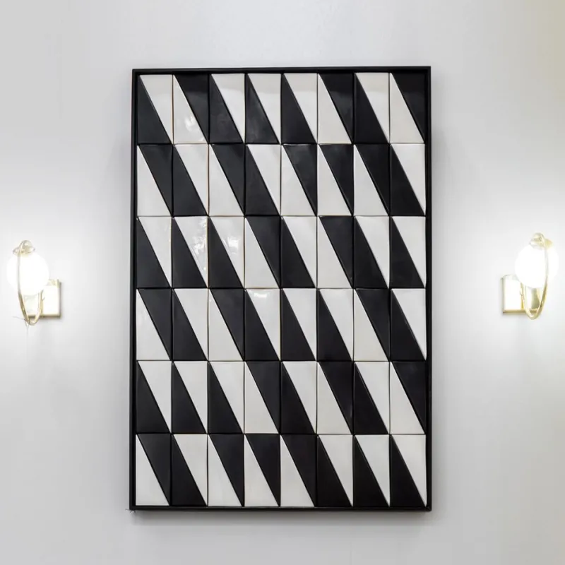 Pamono Tejo Black & White Tiles Panel by Mambo Unlimited Ideas> Decorative Objects
