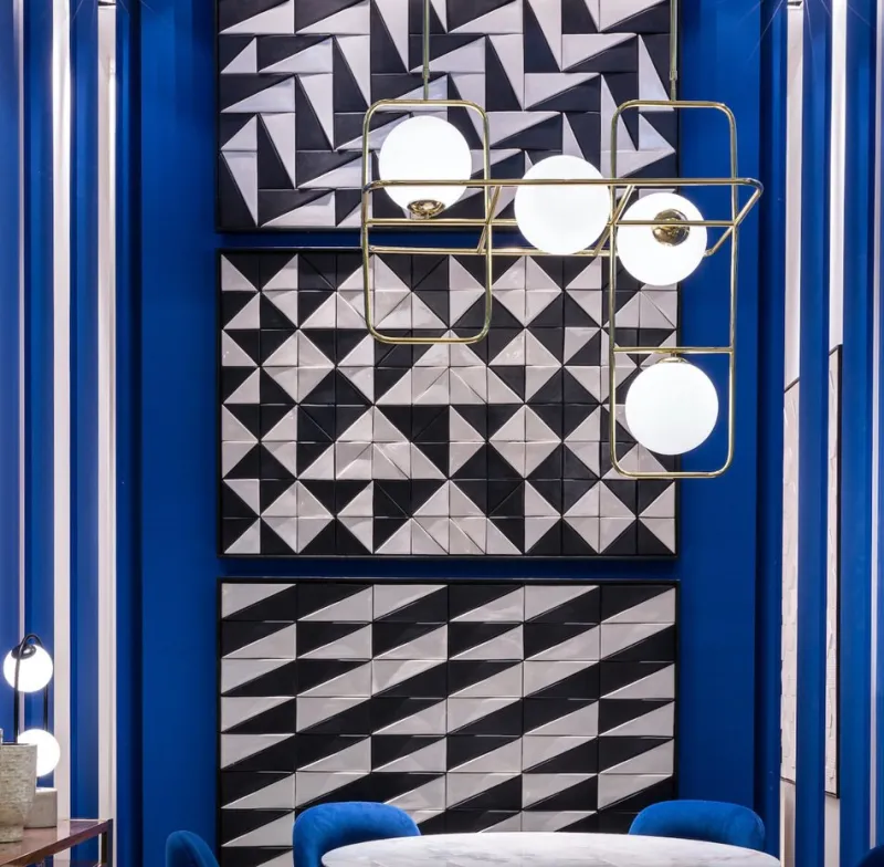 Pamono Tejo Black & White Tiles Panel by Mambo Unlimited Ideas> Decorative Objects