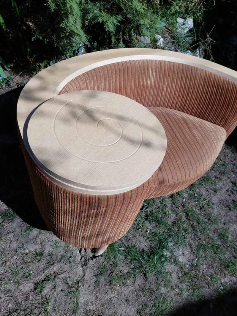 Pamono Telephone Hall Built in Table Bench Gossip Bench, 1960s> Benches