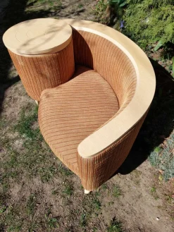Pamono Telephone Hall Built in Table Bench Gossip Bench, 1960s><noscript><img width=