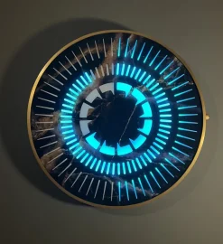 Pamono Tempus Black Marble Clock by Ben Rousseau><noscript><img width=