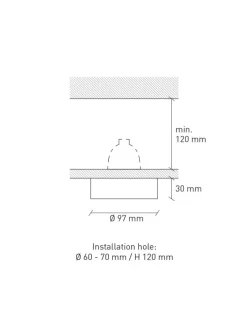 Sale Pamono Teo Recessed Spotlight in Beige by Plato Design