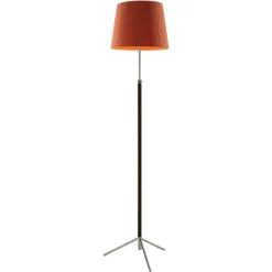Best Pamono Terracotta and Chrome Pie De Salón G3 Floor Lamp by Jaume Sans