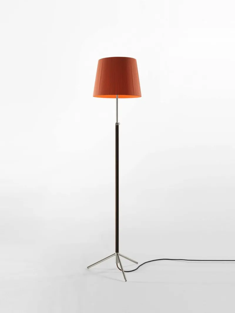 Best Pamono Terracotta and Chrome Pie De Salón G3 Floor Lamp by Jaume Sans