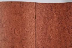 Discount Pamono Terracotta Elm Burl Veneer Room Divider by Daniel Nikolovski & Danu Chirinciuc for KABINET, 2019