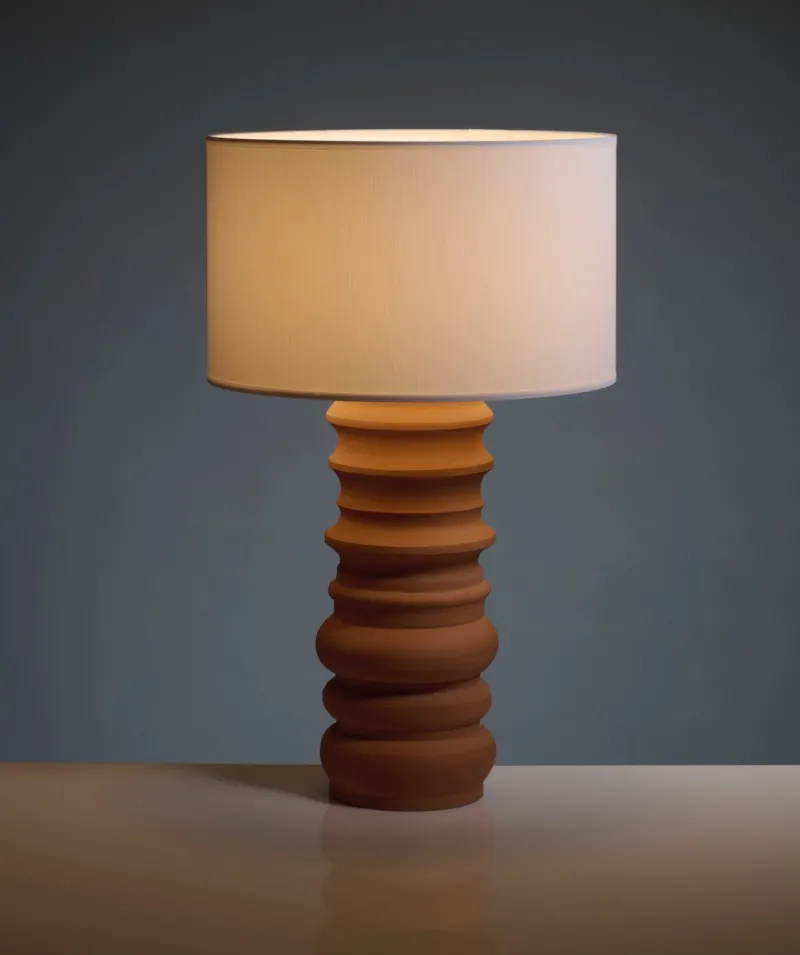Discount Pamono Terracotta Glow Table Lamp by Katia Langeard