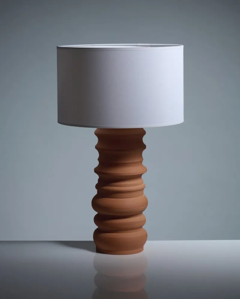 Discount Pamono Terracotta Glow Table Lamp by Katia Langeard