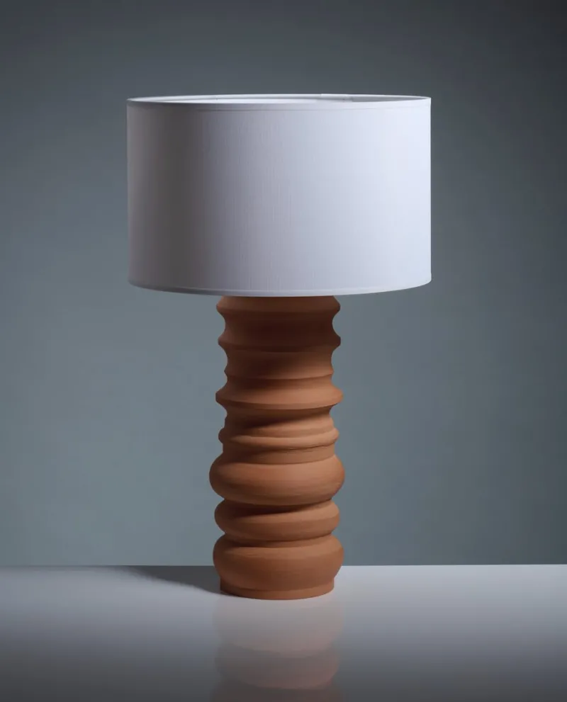 Discount Pamono Terracotta Glow Table Lamp by Katia Langeard