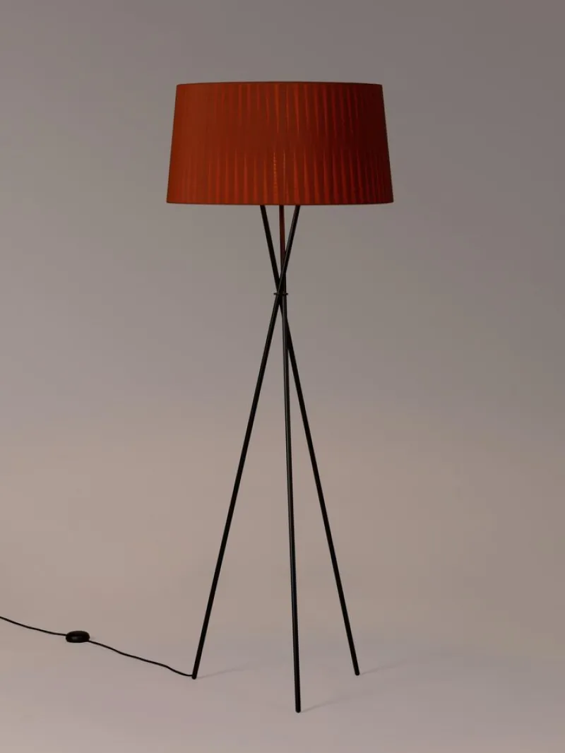 Discount Pamono Terracotta Tripode G5 Floor Lamp by Santa & Cole